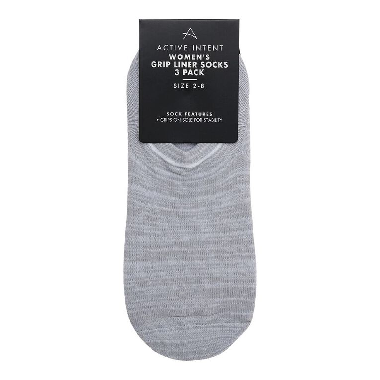 Active Intent Women's Grip Socks 3 Pack, Pink Mid, hi-res