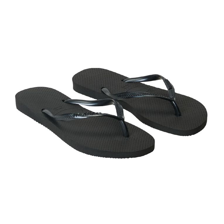 Havaianas Slim Jandals, Black, hi-res