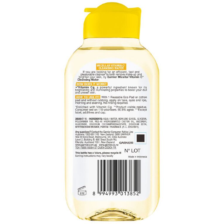 Garnier Micellar Water Vitamin C 125ml, , hi-res