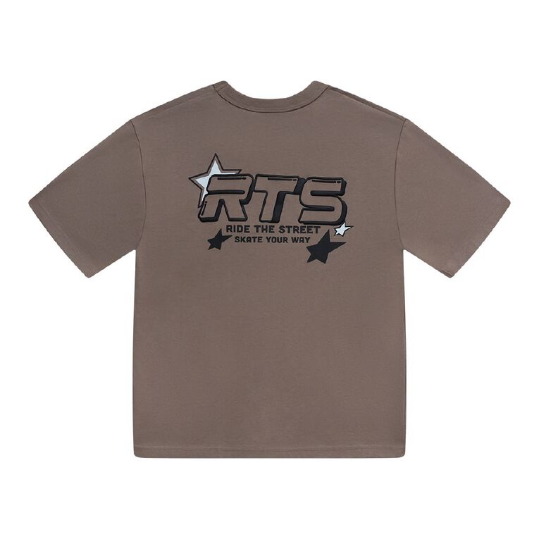 Young Original Short Sleeve Boxy Tee, Brown Mid, hi-res