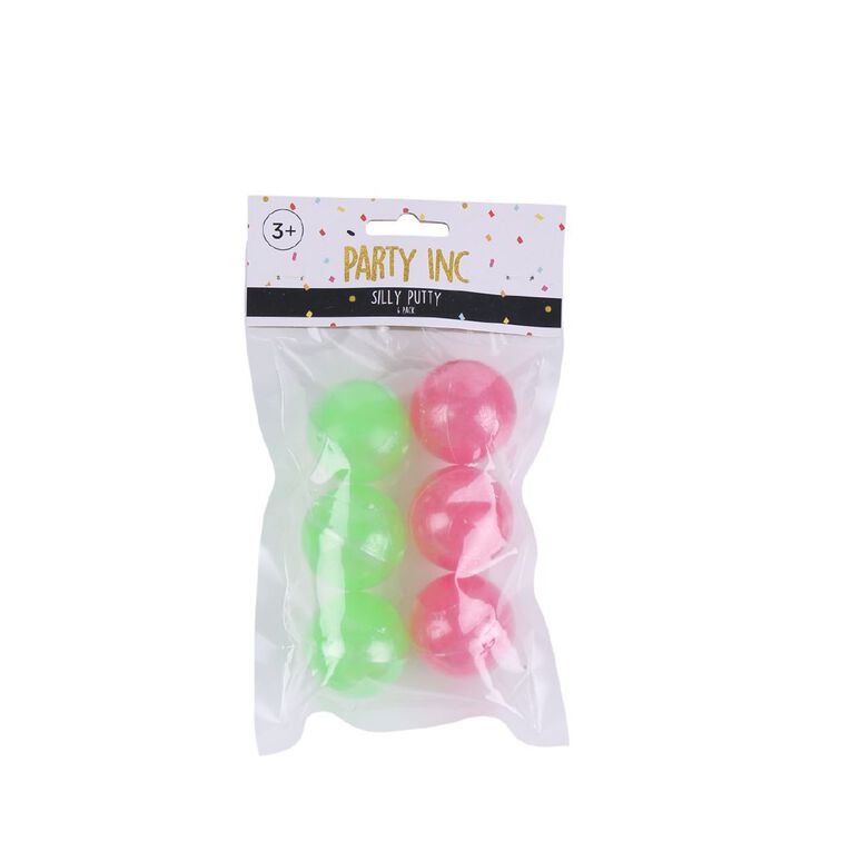 Party Inc Silly Putty 6 Pack, , hi-res