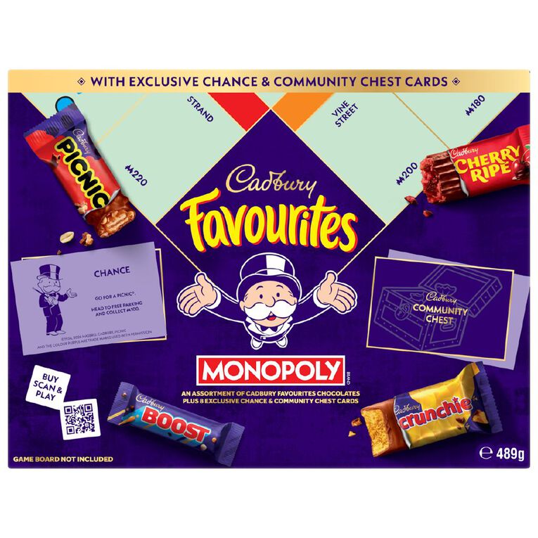 Cadbury Monopoly Games Box 489g, , hi-res