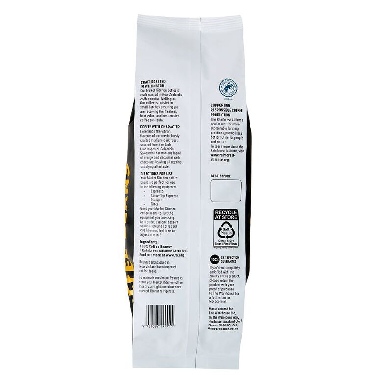 Market Kitchen Colombia Coffee Beans 500g, , hi-res