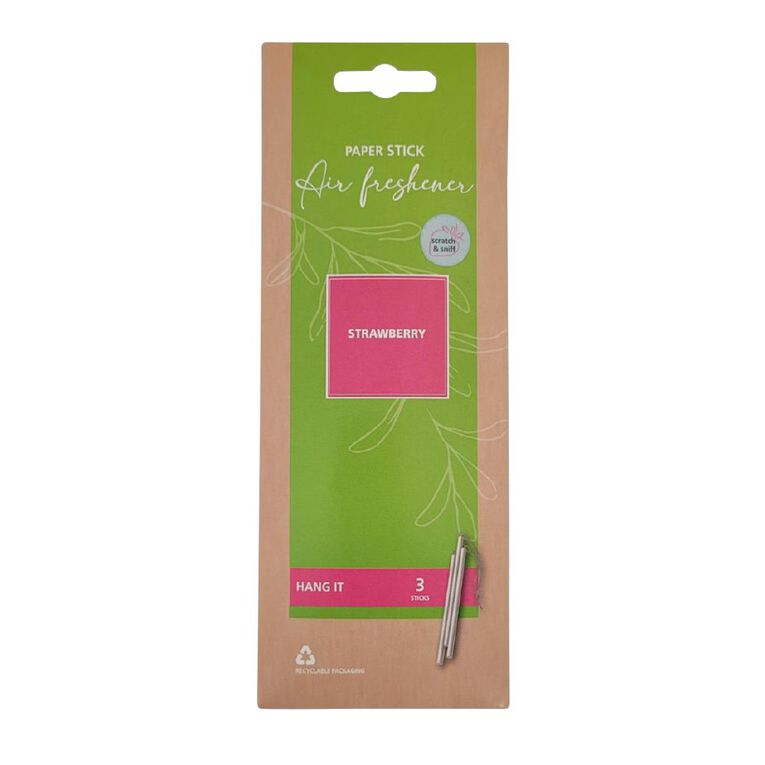 Wildcat Paper Sticks Air Freshener Strawberry, , hi-res