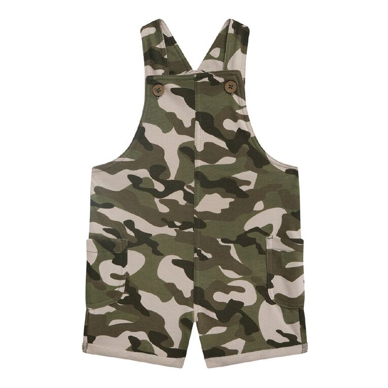 Young Original Toddler Terry Dungaree, Green Mid, hi-res