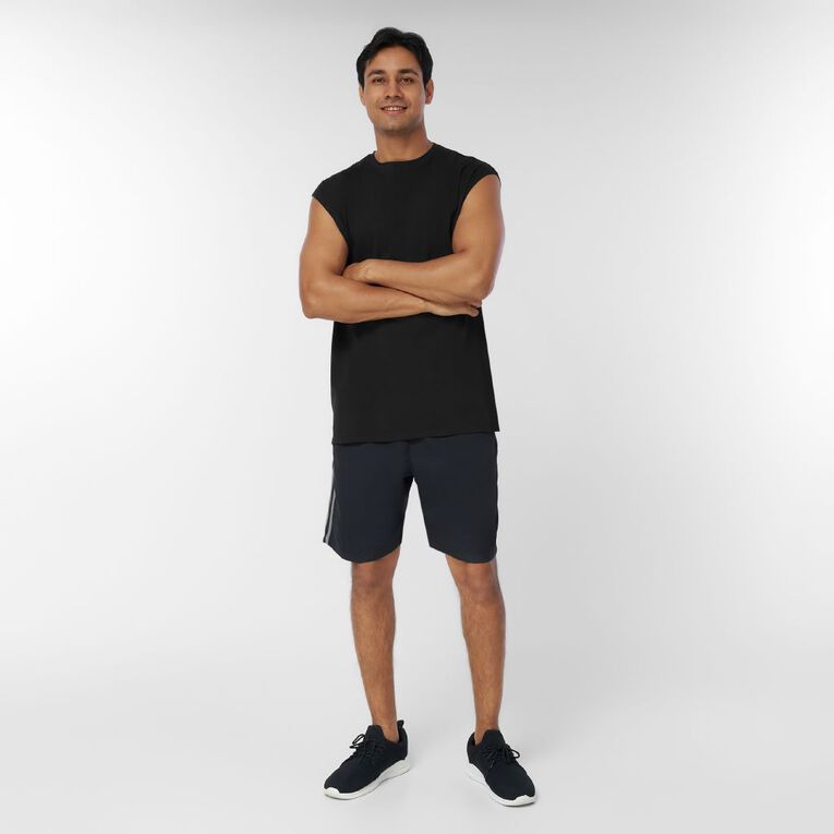 Active Intent Men's Hybrid Tank, Black, hi-res