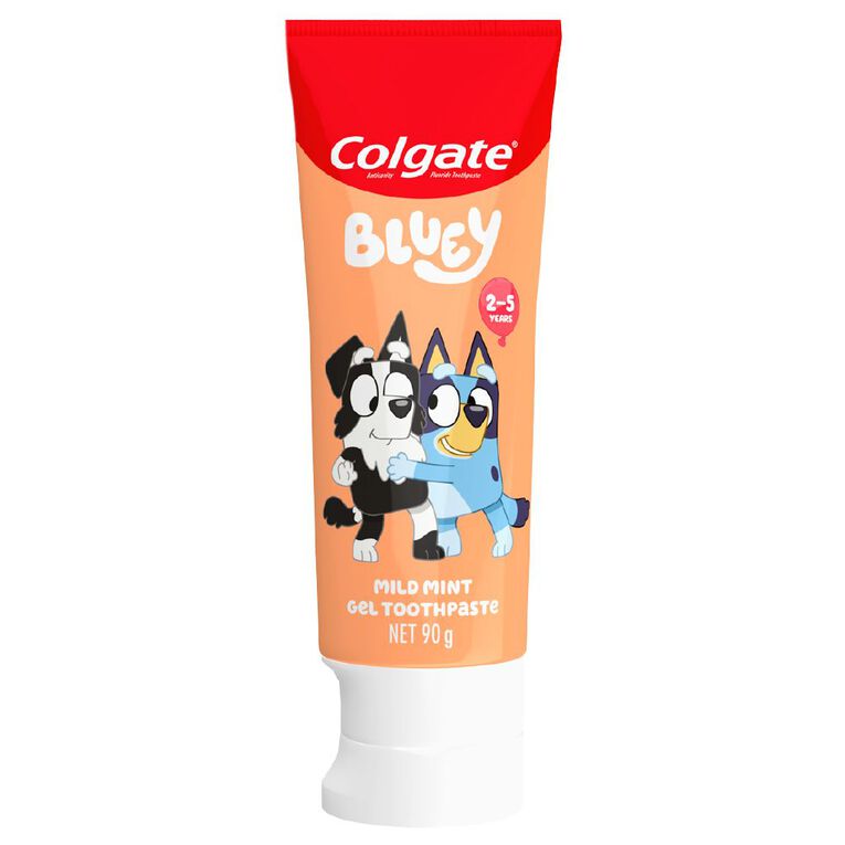 Colgate Kids' Junior Bluey Toothpaste Mild Mint Gel 90g, , hi-res