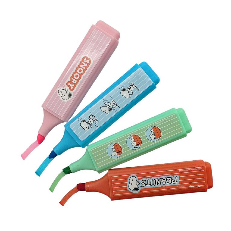 Peanuts Highlighters 4 Pack, , hi-res