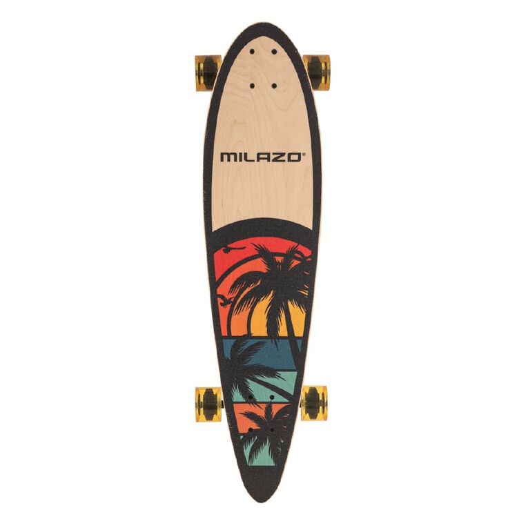 Milazo 36 Inch Wooden Long Board, , hi-res