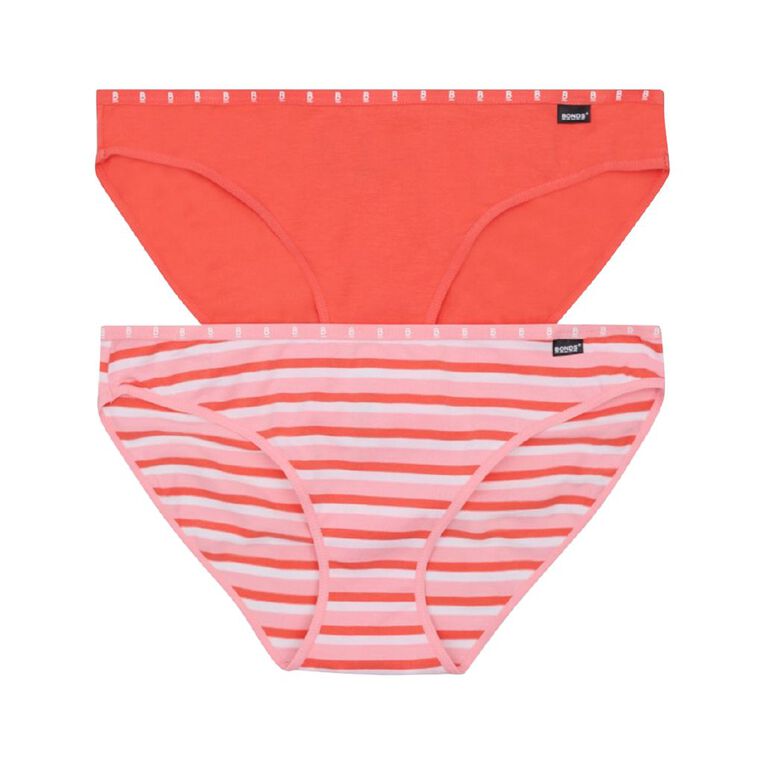 B FOR BONDS Women's Bikini Briefs 2 Pack, Pink S26 17K, hi-res