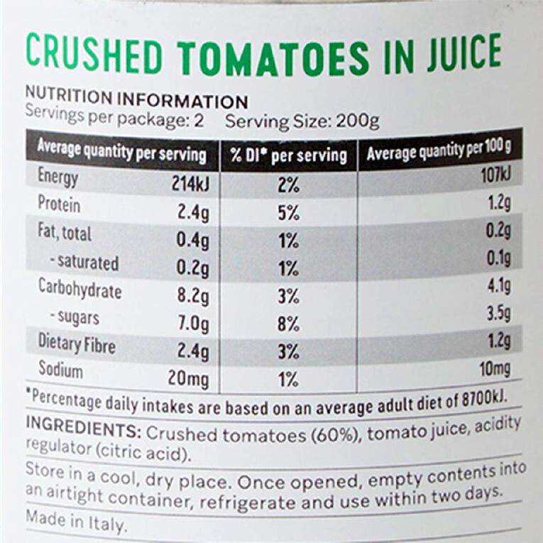 Market Kitchen Tomatoes Crushed in Juice 400g, , hi-res