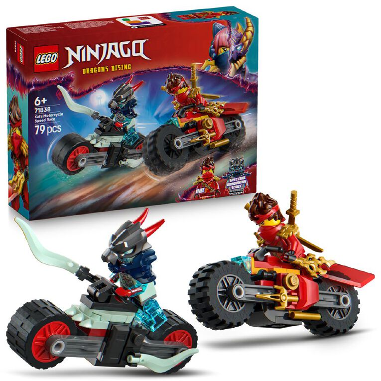 LEGO Ninjago Kais Motorcycle Speed Race 71838, , hi-res