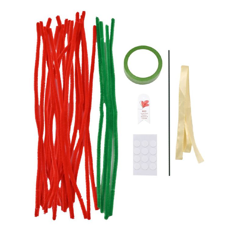 Uniti Adults Chenille Stem Single Rose, , hi-res
