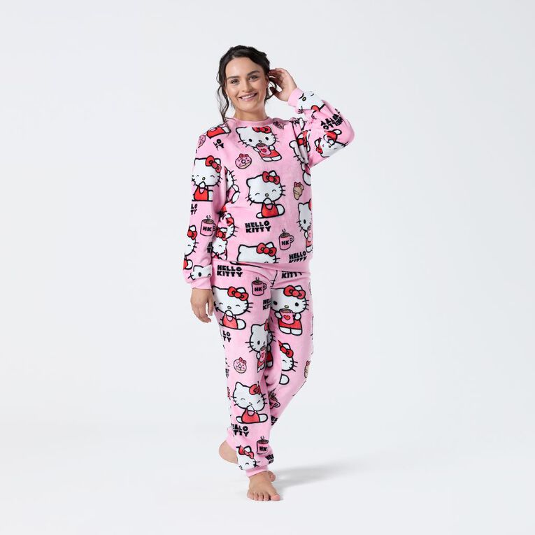 Hello Kitty Women's Coral Fleece Twosie, Pink Mid, hi-res