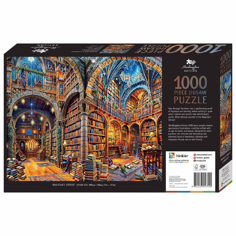Mindbogglers Magician's Library 1000 Piece Puzzle, , hi-res