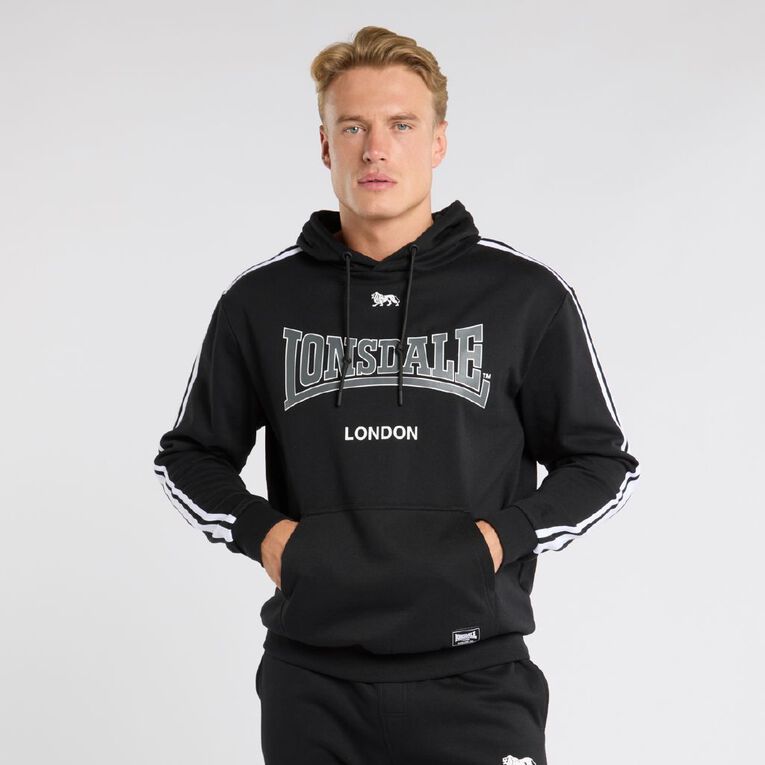 Lonsdale Men's London Hoodie, Black, hi-res