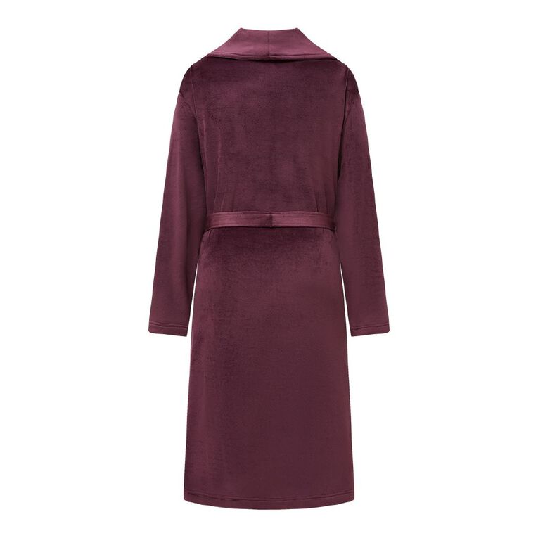 H&H Women's Mink Robe, Red Mid, hi-res