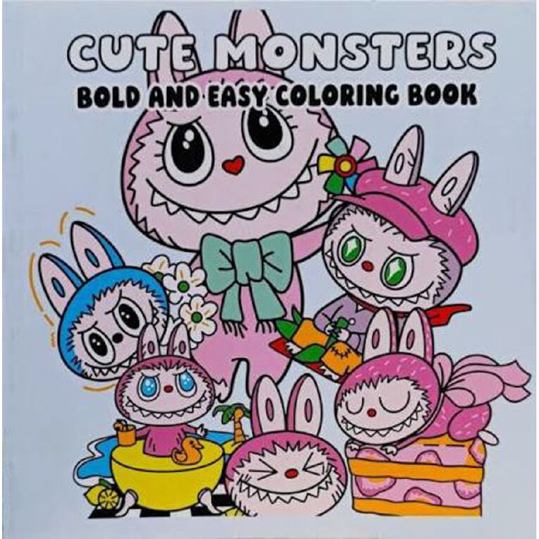 Bold And Easy Coloring Book: Cute Monsters, , hi-res