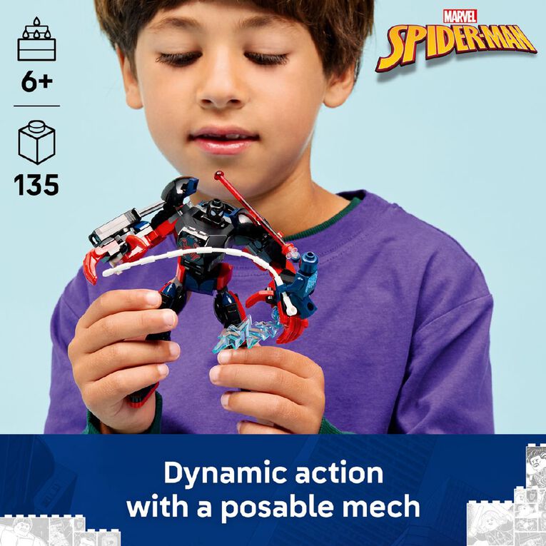LEGO Marvel Super Heroes Miles Morales Mech vs Spider Man 2099 76337, , hi-res