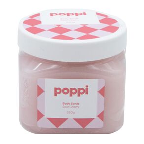 poppi body scrub sour cherry 520g