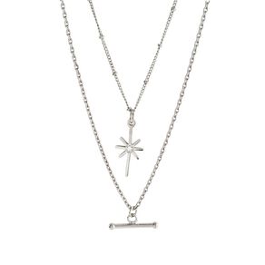 Layer Star and Bar Necklace