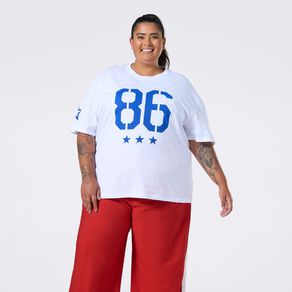 H&H Curve Women's Short Sleeve Oversized Graphic Tee