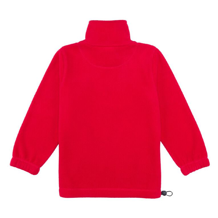 Schooltex Putaruru Polar Fleece With Embroidery, Red Mid, hi-res