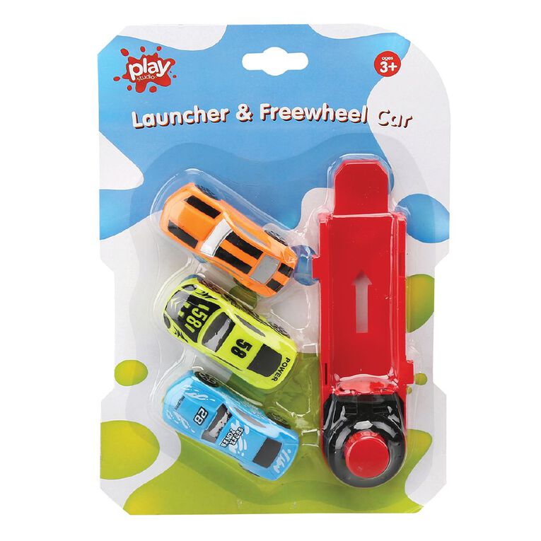 Play Studio Launcher and Freewheel Car, , hi-res