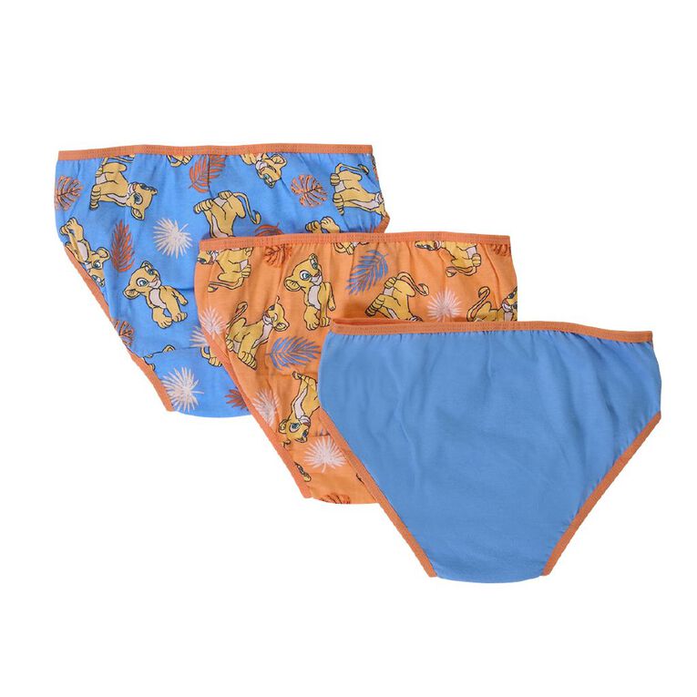Disney Lion King Girls' Briefs 3 Pack, Yellow, hi-res