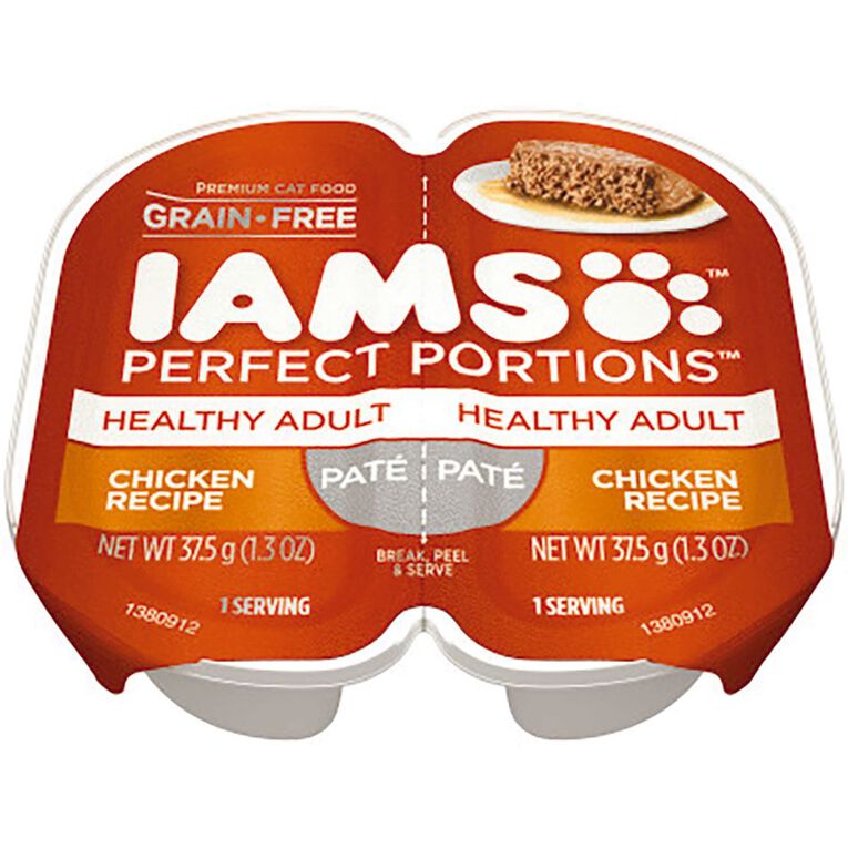 Iams Perfect Portions Healthy Chicken Pate Wet Cat Food 37.5g 2 Pack The Warehouse