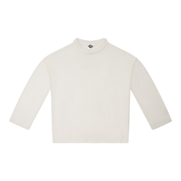 Young Original Slouchy Knit Jumper, Cream, hi-res
