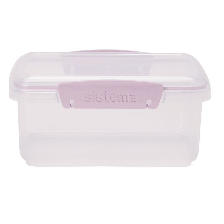 Sistema Klip It Pastels Rectangular Box assorted colours 1L, , hi-res