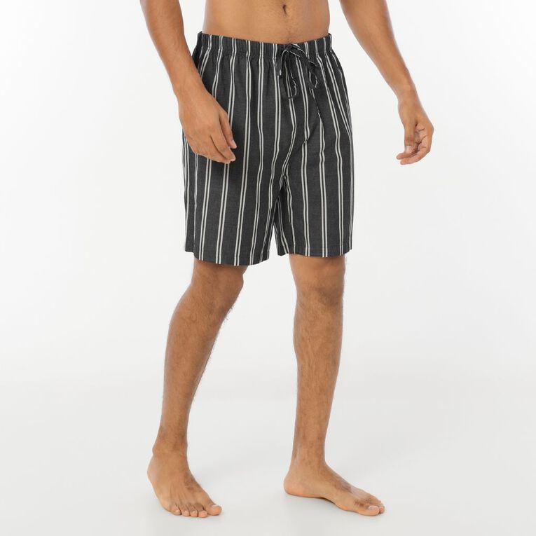 H&H Men's Cotton Woven Pyjama Short, Blue Dark, hi-res