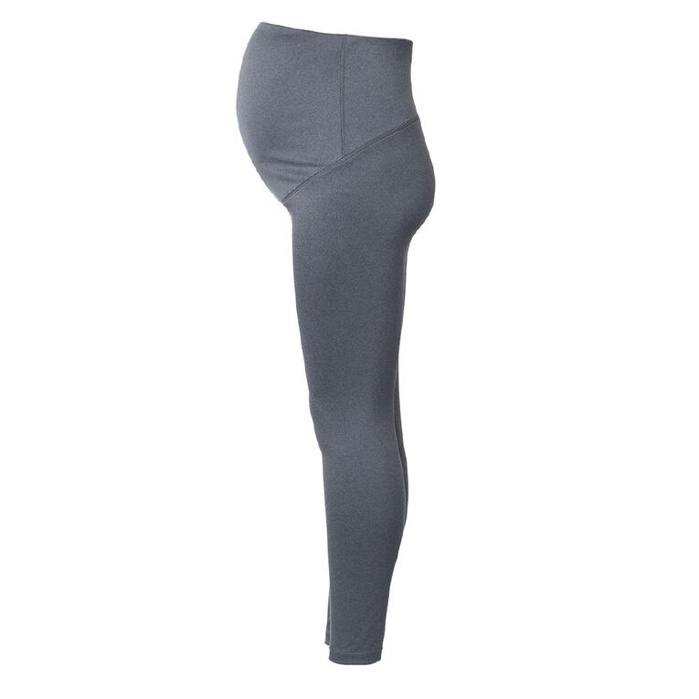 H&H Maternity Stretch Leggings, Charcoal/Marle, hi-res