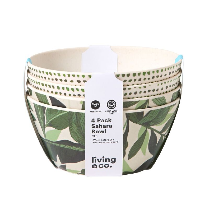 Living & Co Sahara Picnic Side Plates Multi-Coloured 4 Pack, , hi-res