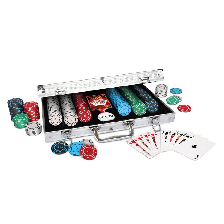 ProPoker 300 11.5g Numbered Poker Chips in Aluminum Case, , hi-res