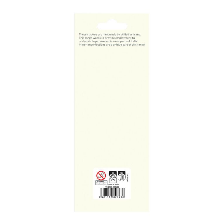 Uniti Handmade Sticker Glassy Butterfly Citrus Orchid 12 Piece, , hi-res