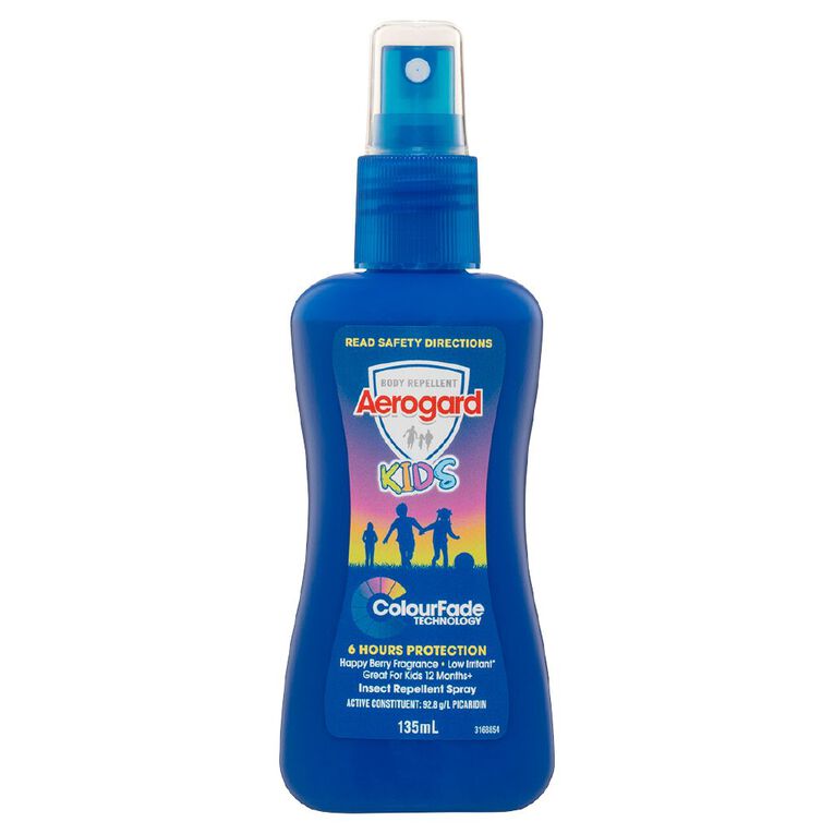 Aerogard Aeroguard Kids' Colour Fading Insect Repellant Pump Spray 135ml, , hi-res