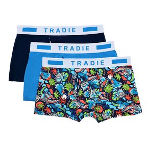 Tradie Men's Fly Front Trunks 3 Pack