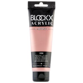 BLOCKX Acrylic Tube Metallic Rose Gold 120ml