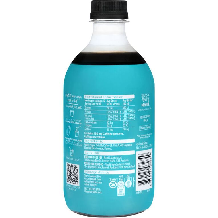 Nescafe Espresso Concentrate Vanilla 500ml, , hi-res