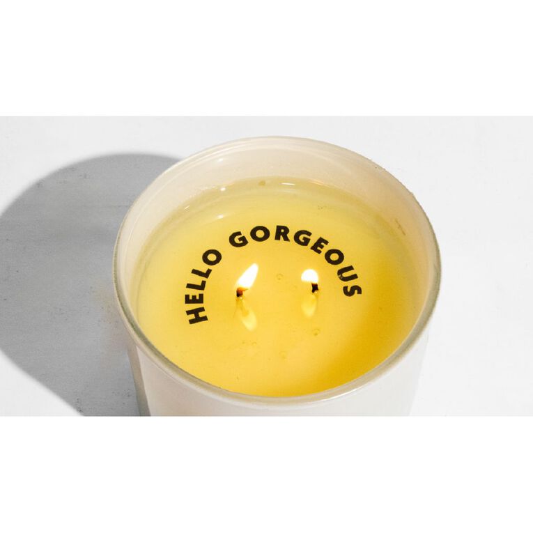 Living & Co Hidden Message Candle Honeysuckle & Camelia Pink 250g, , hi-res