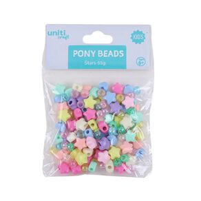 Uniti Craft Adults Pony Beads Stars 75g