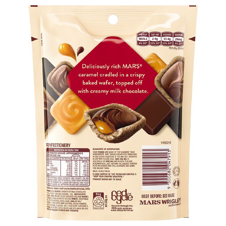 Pods Mars Chocolate Bag 160g, , hi-res