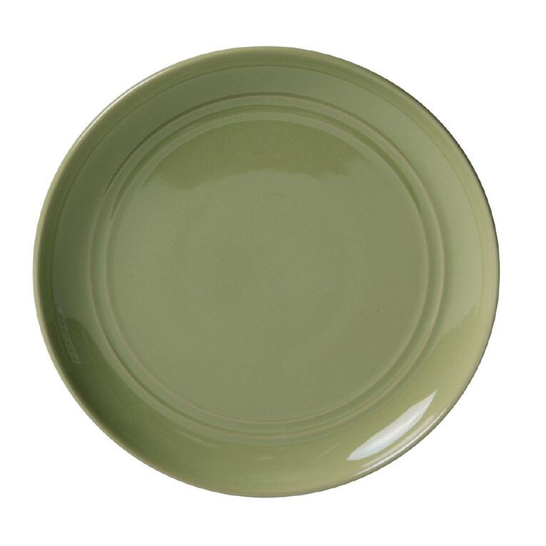 Living & Co Cafe Rim Embossed Side Plate Sage 20cm, , hi-res