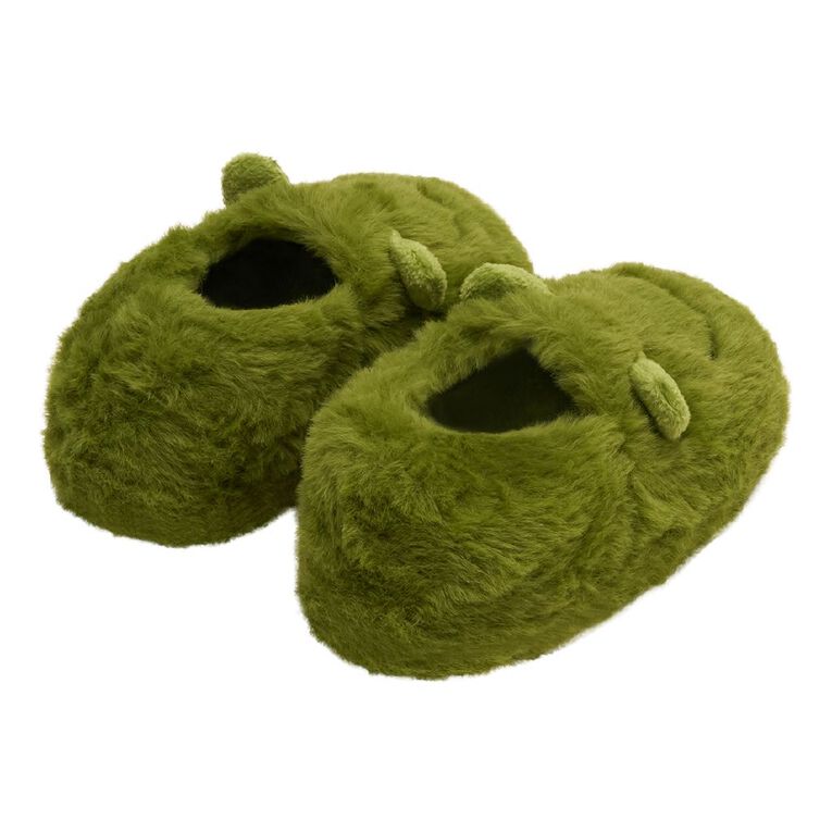 Young Original Junior Kids' Froggy Closed Back Slippers, Green, hi-res