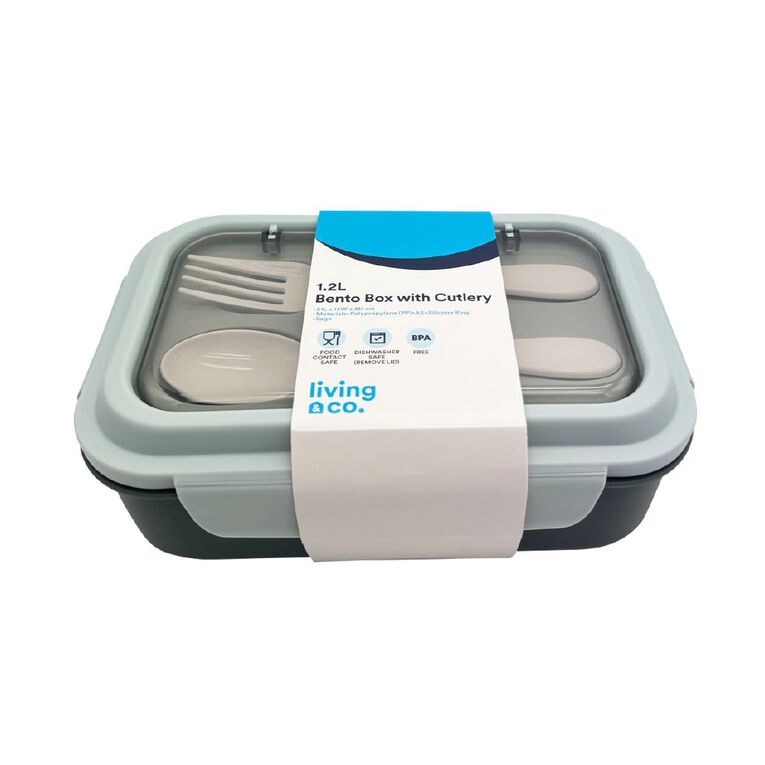 Living & Co Bento Box with Cutlery Set, , hi-res