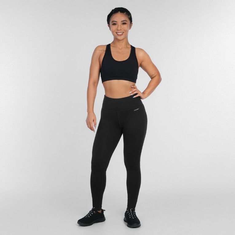 Active Intent Women's Cooldry Full Length Leggings, Black, hi-res