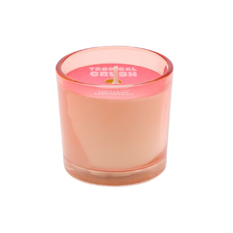 Living & Co Tropical Crush Mini Scented Candle Nectarine Passionfruit, , hi-res
