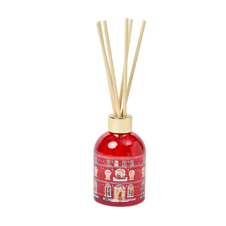 Wonderland Home Festive Reed Diffuser Berry & Black Cherry Red 100ml, , hi-res